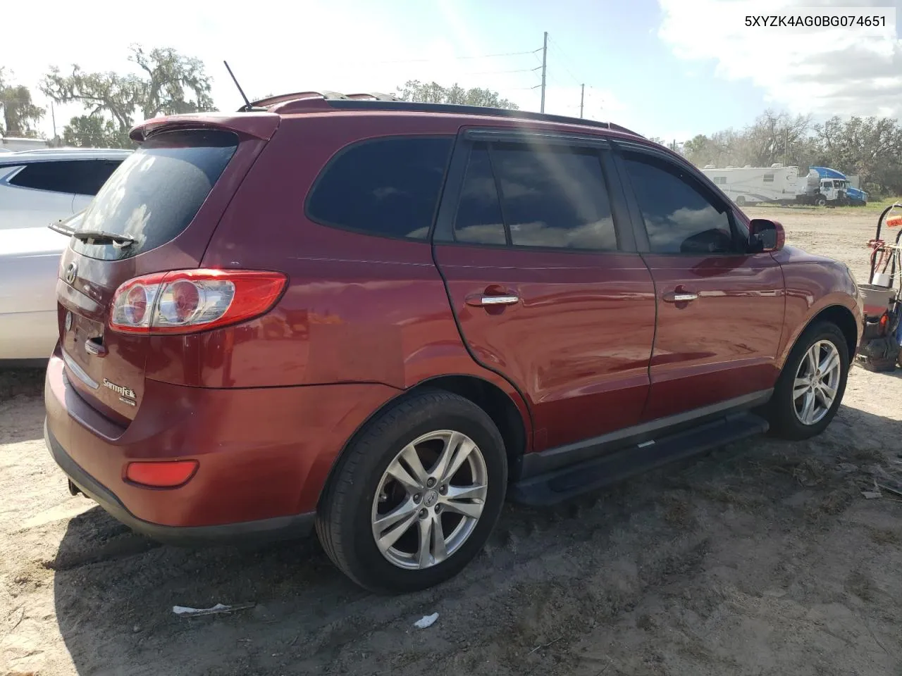 2011 Hyundai Santa Fe Limited VIN: 5XYZK4AG0BG074651 Lot: 77596464