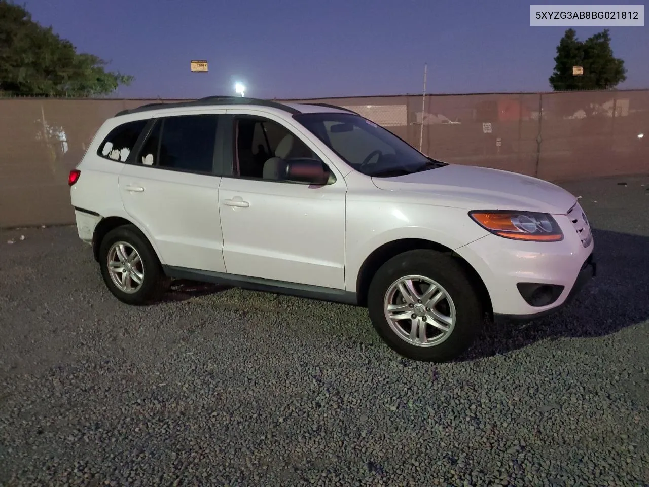 2011 Hyundai Santa Fe Gls VIN: 5XYZG3AB8BG021812 Lot: 78541534