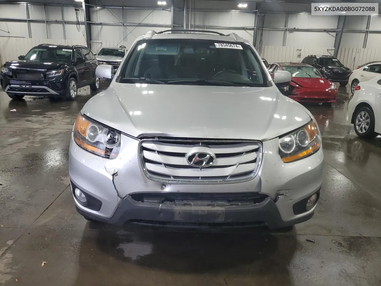 2011 Hyundai Santa Fe Limited VIN: 5XYZKDAG0BG072088 Lot: 78545674