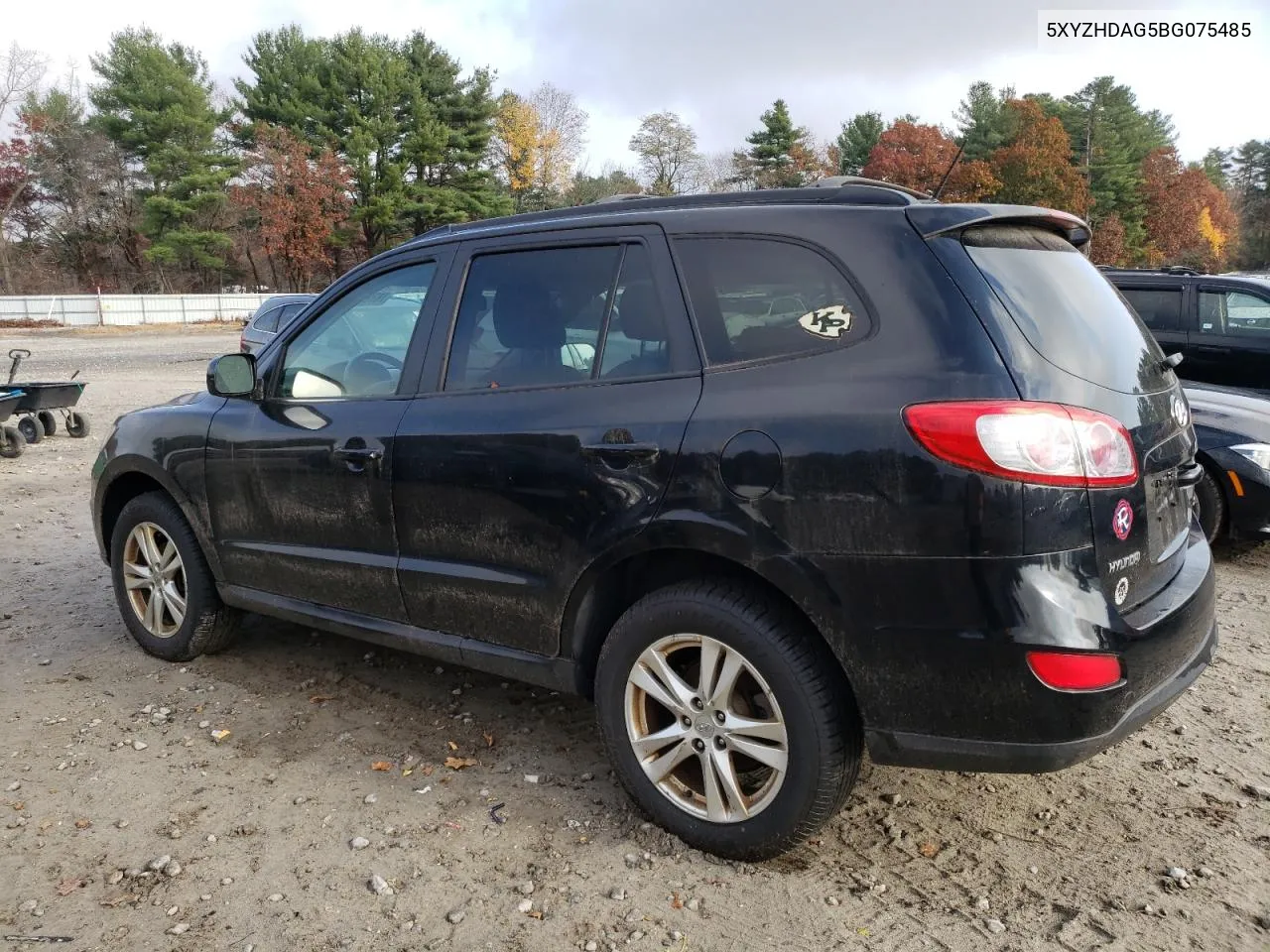 2011 Hyundai Santa Fe Se VIN: 5XYZHDAG5BG075485 Lot: 78795724