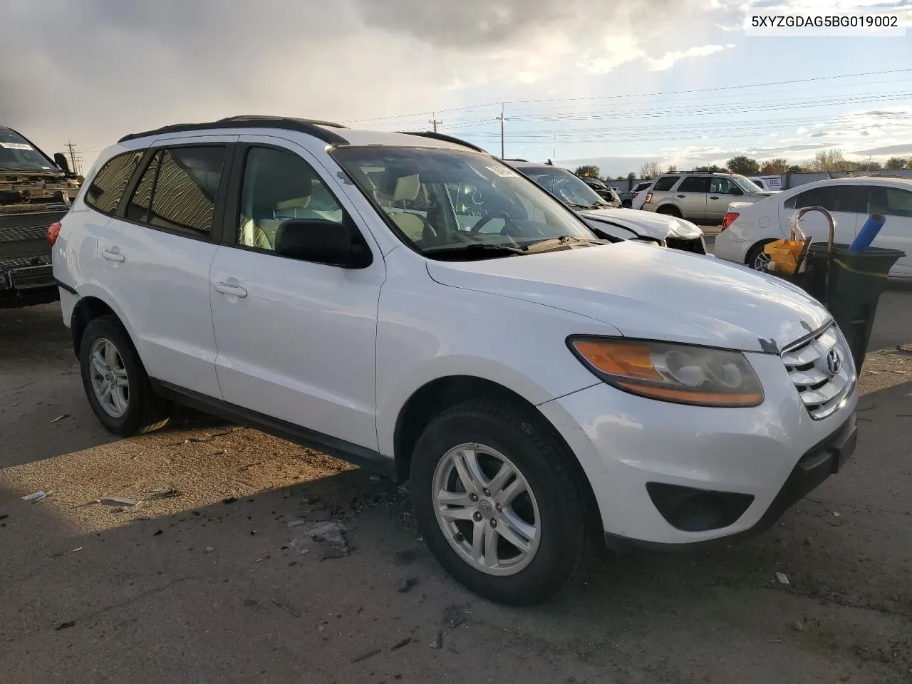 2011 Hyundai Santa Fe Gls VIN: 5XYZGDAG5BG019002 Lot: 78943194