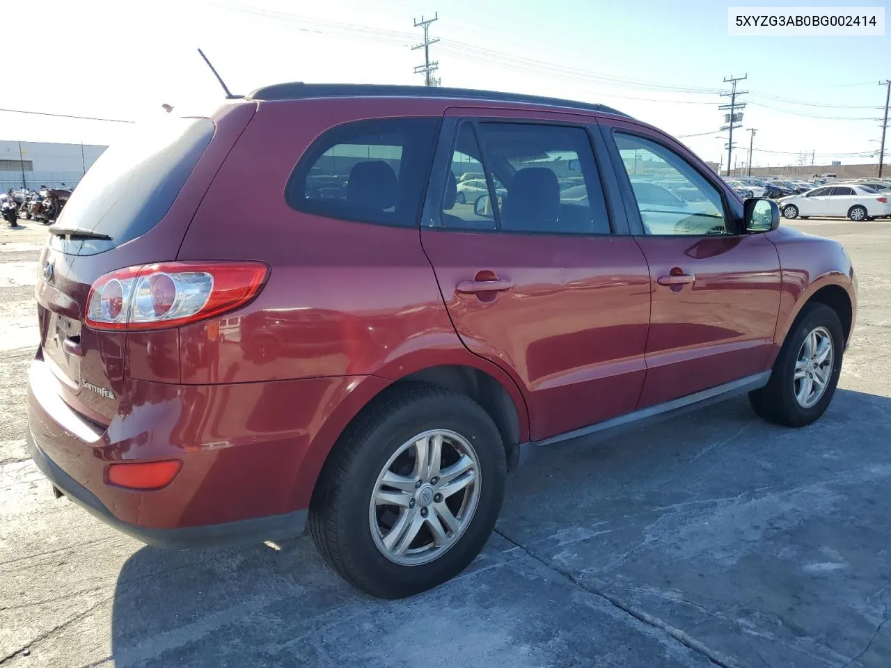 2011 Hyundai Santa Fe Gls VIN: 5XYZG3AB0BG002414 Lot: 79320024