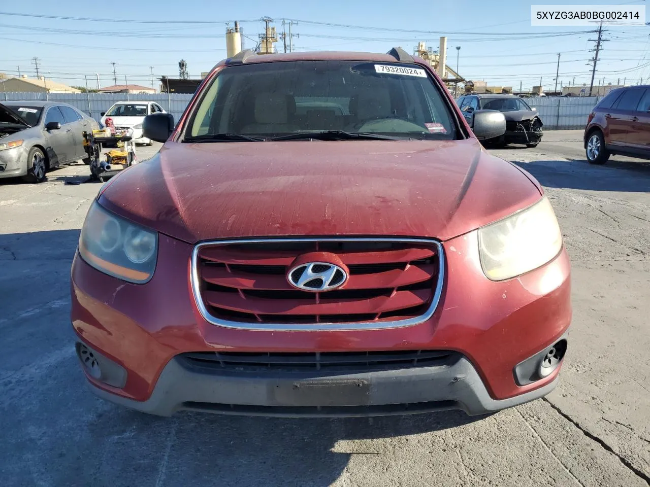 2011 Hyundai Santa Fe Gls VIN: 5XYZG3AB0BG002414 Lot: 79320024