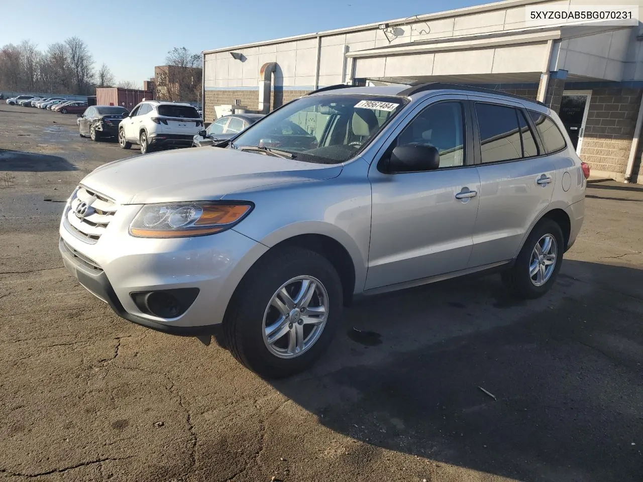 2011 Hyundai Santa Fe Gls VIN: 5XYZGDAB5BG070231 Lot: 79567484