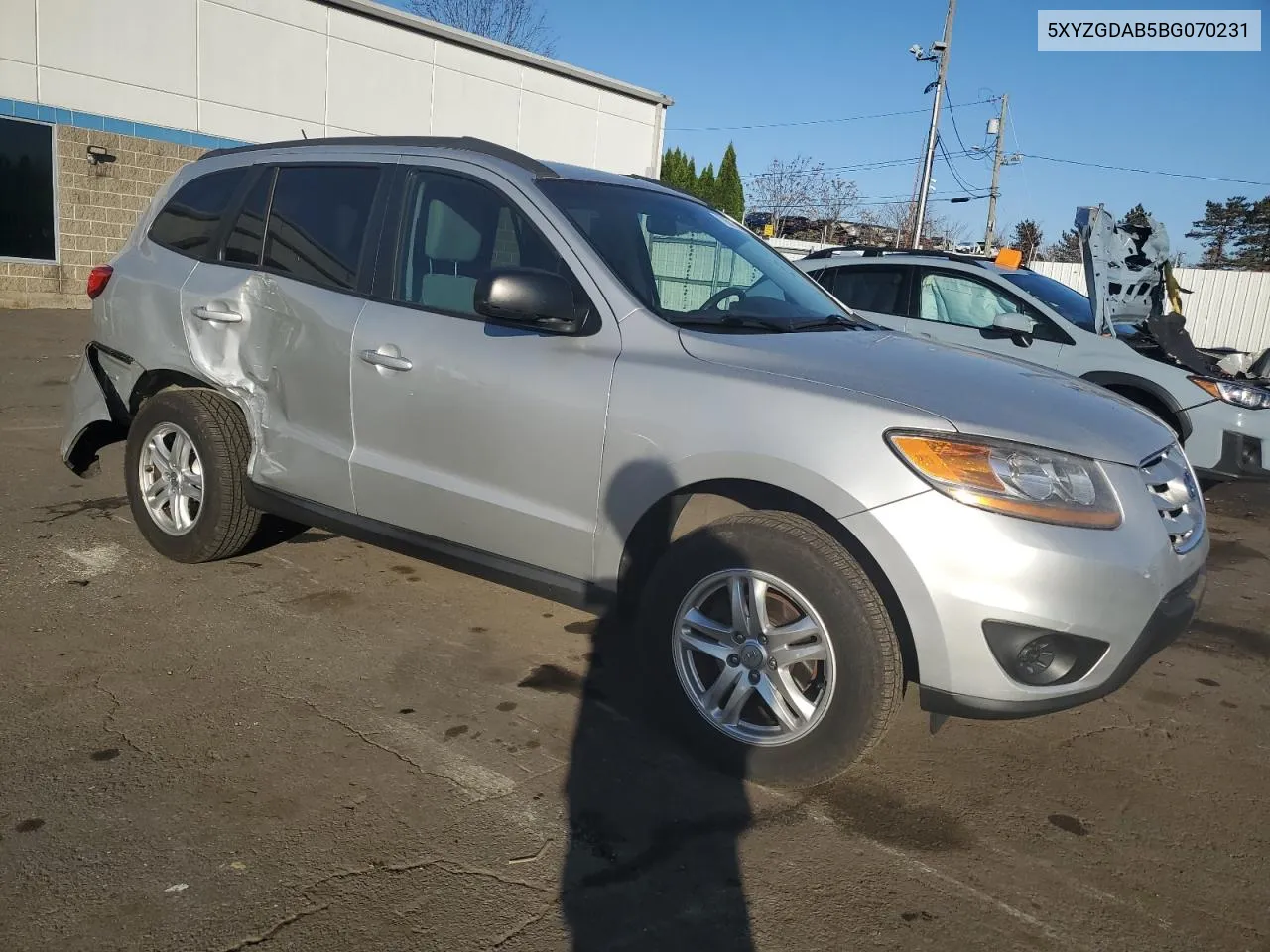 2011 Hyundai Santa Fe Gls VIN: 5XYZGDAB5BG070231 Lot: 79567484