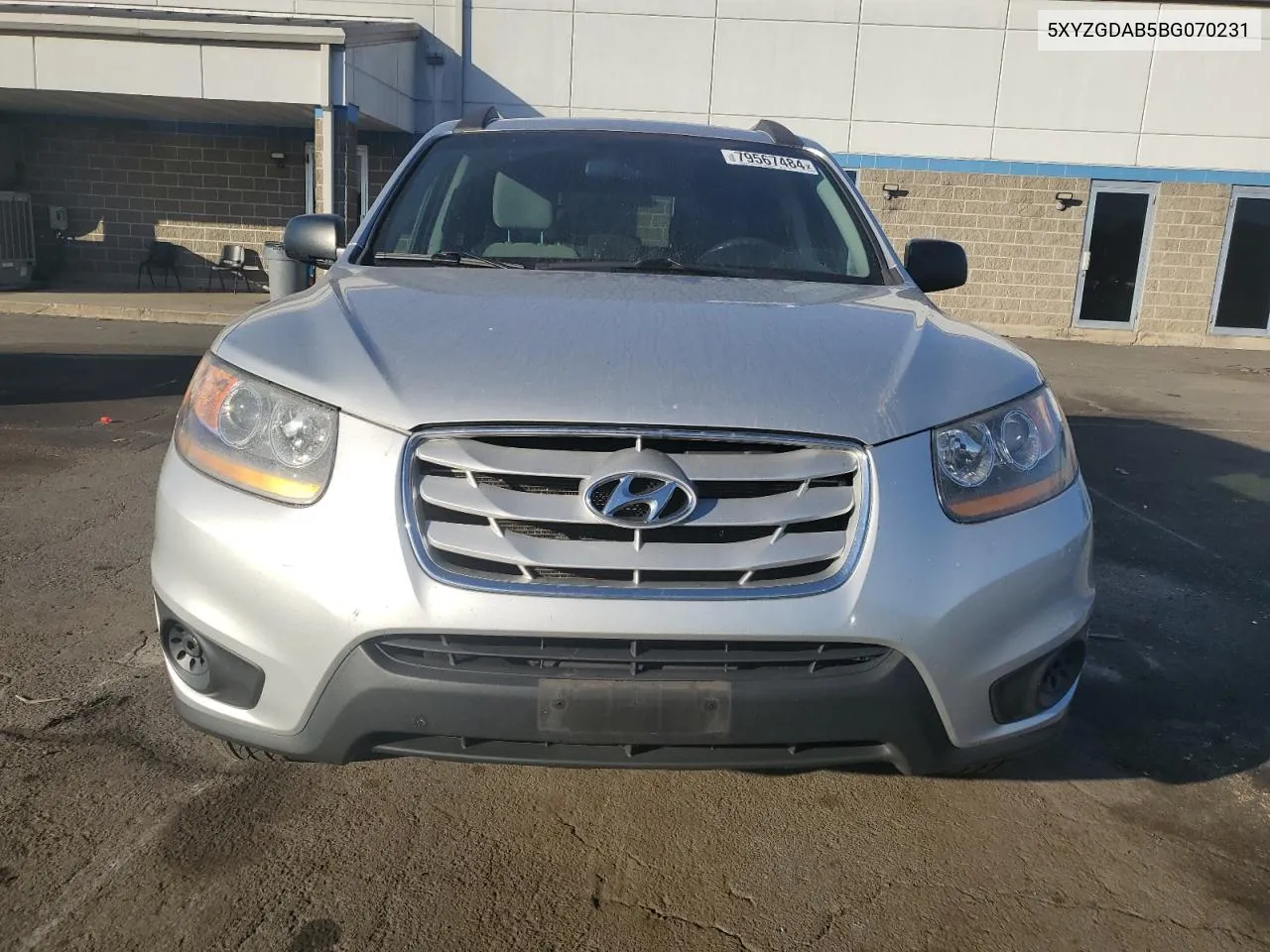 2011 Hyundai Santa Fe Gls VIN: 5XYZGDAB5BG070231 Lot: 79567484