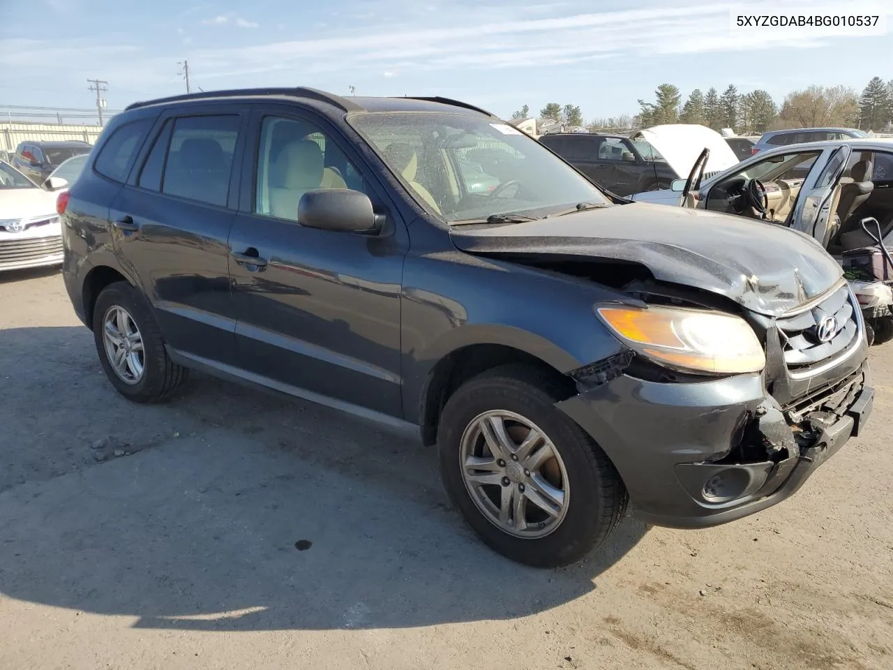 2011 Hyundai Santa Fe Gls VIN: 5XYZGDAB4BG010537 Lot: 79740904