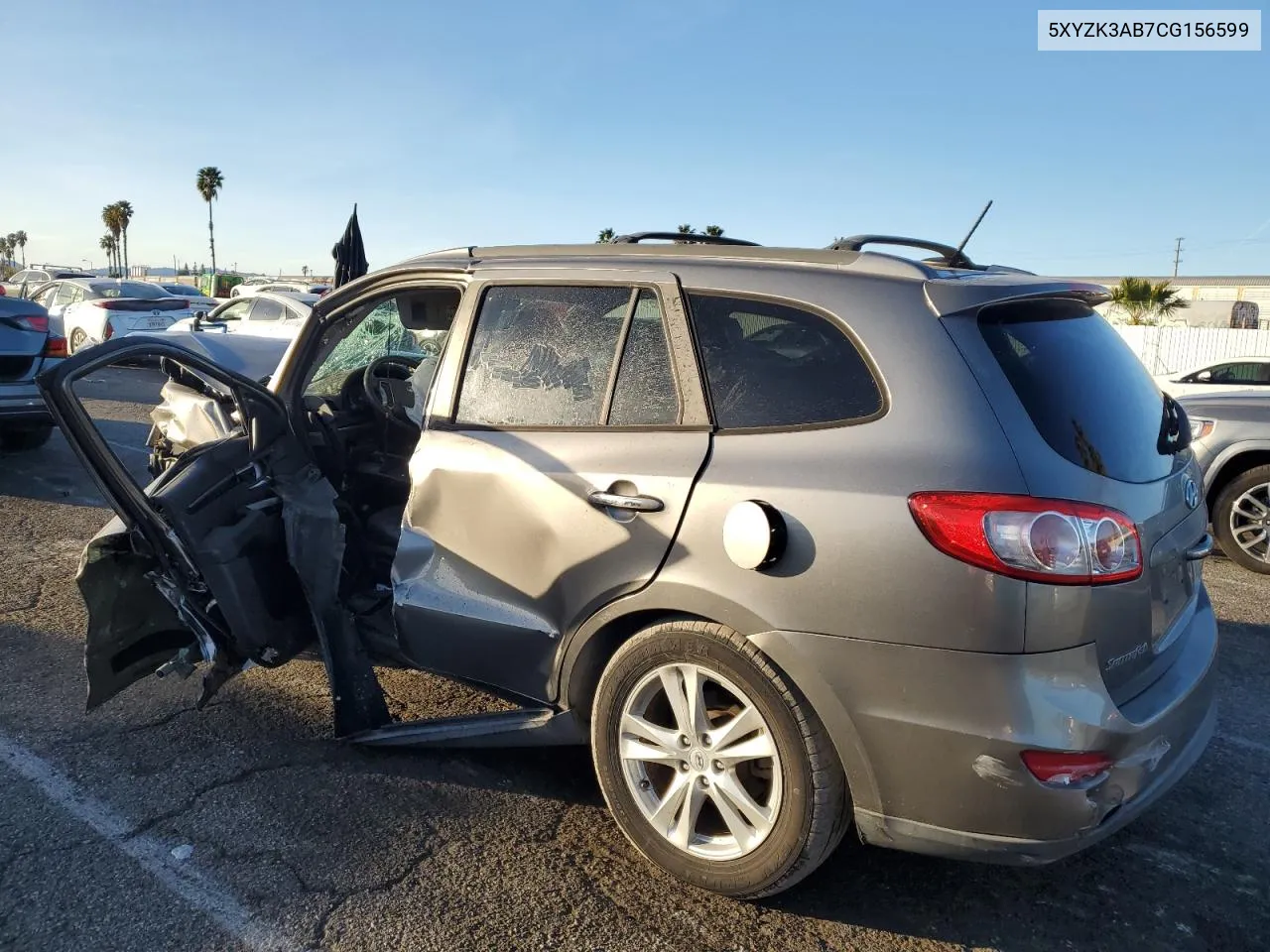 2012 Hyundai Santa Fe Limited VIN: 5XYZK3AB7CG156599 Lot: 38211694