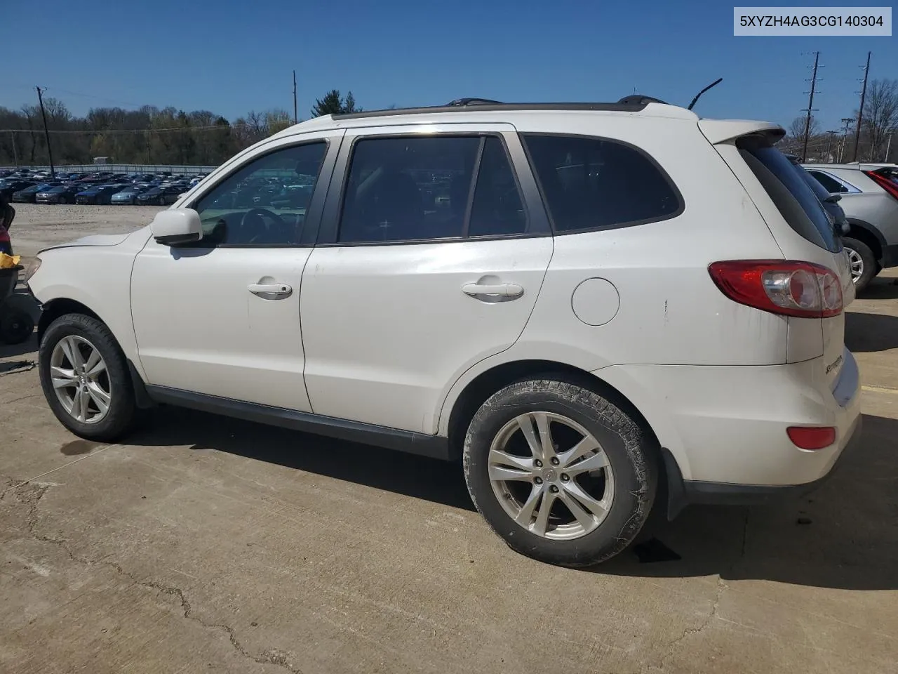 2012 Hyundai Santa Fe Se VIN: 5XYZH4AG3CG140304 Lot: 47563144