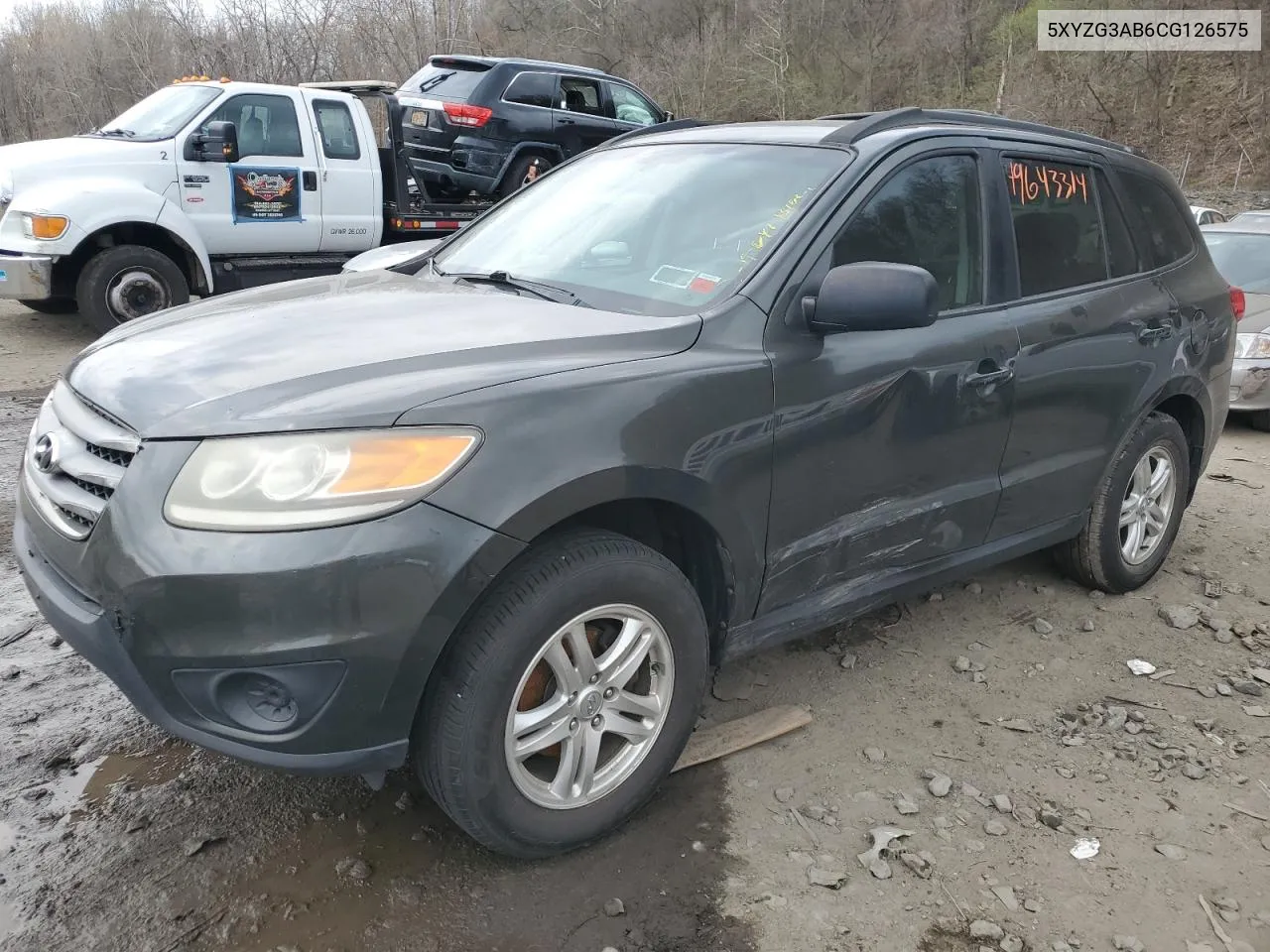 2012 Hyundai Santa Fe Gls VIN: 5XYZG3AB6CG126575 Lot: 49643314