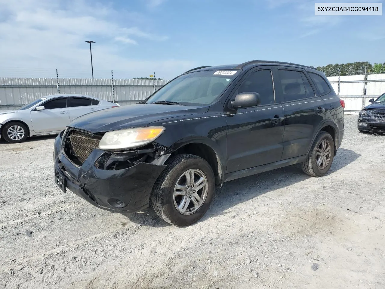 5XYZG3AB4CG094418 2012 Hyundai Santa Fe Gls