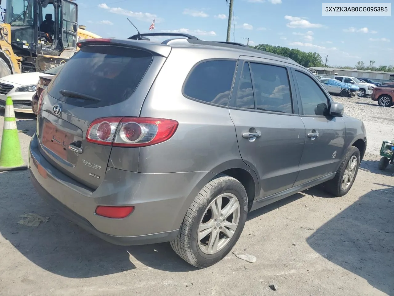 2012 Hyundai Santa Fe Limited VIN: 5XYZK3AB0CG095385 Lot: 52490164