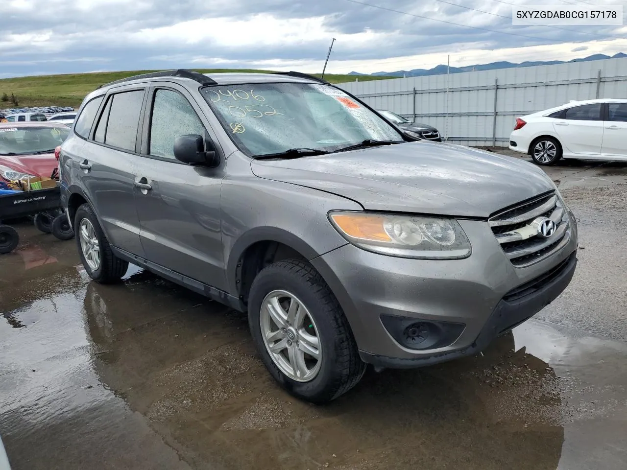 2012 Hyundai Santa Fe Gls VIN: 5XYZGDAB0CG157178 Lot: 58784664