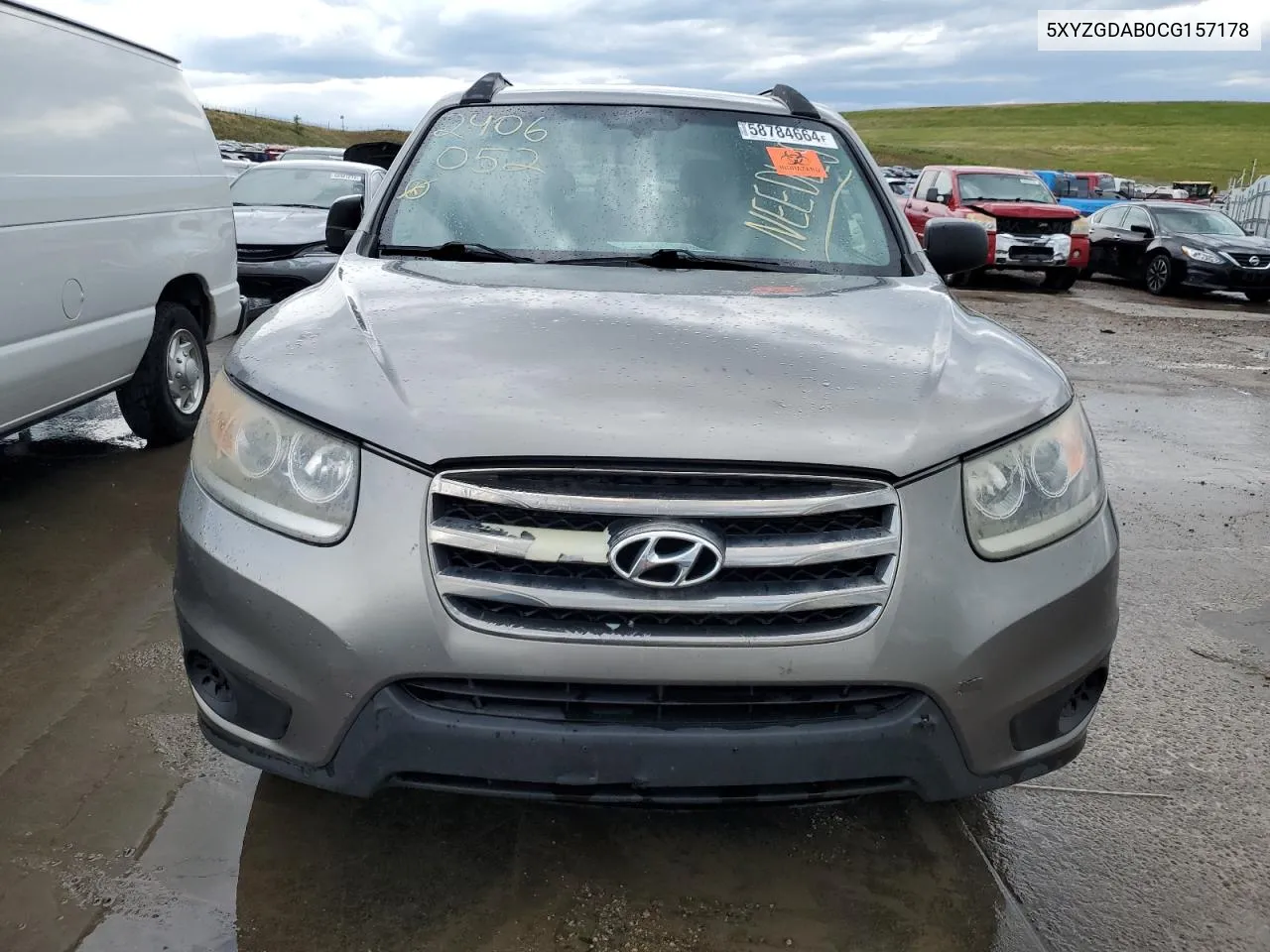 5XYZGDAB0CG157178 2012 Hyundai Santa Fe Gls