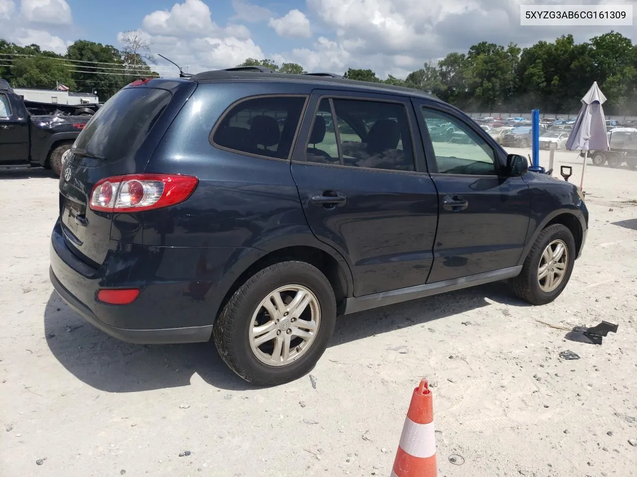 2012 Hyundai Santa Fe Gls VIN: 5XYZG3AB6CG161309 Lot: 58840254