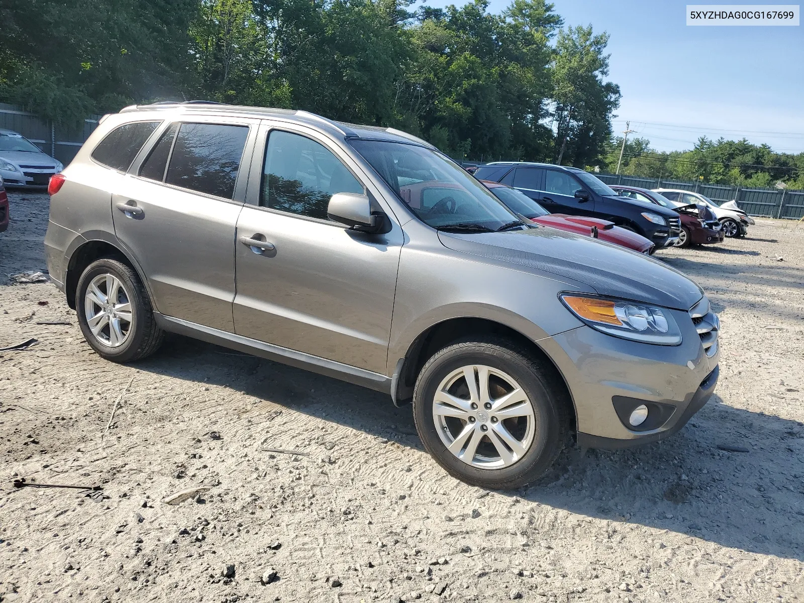 5XYZHDAG0CG167699 2012 Hyundai Santa Fe Se