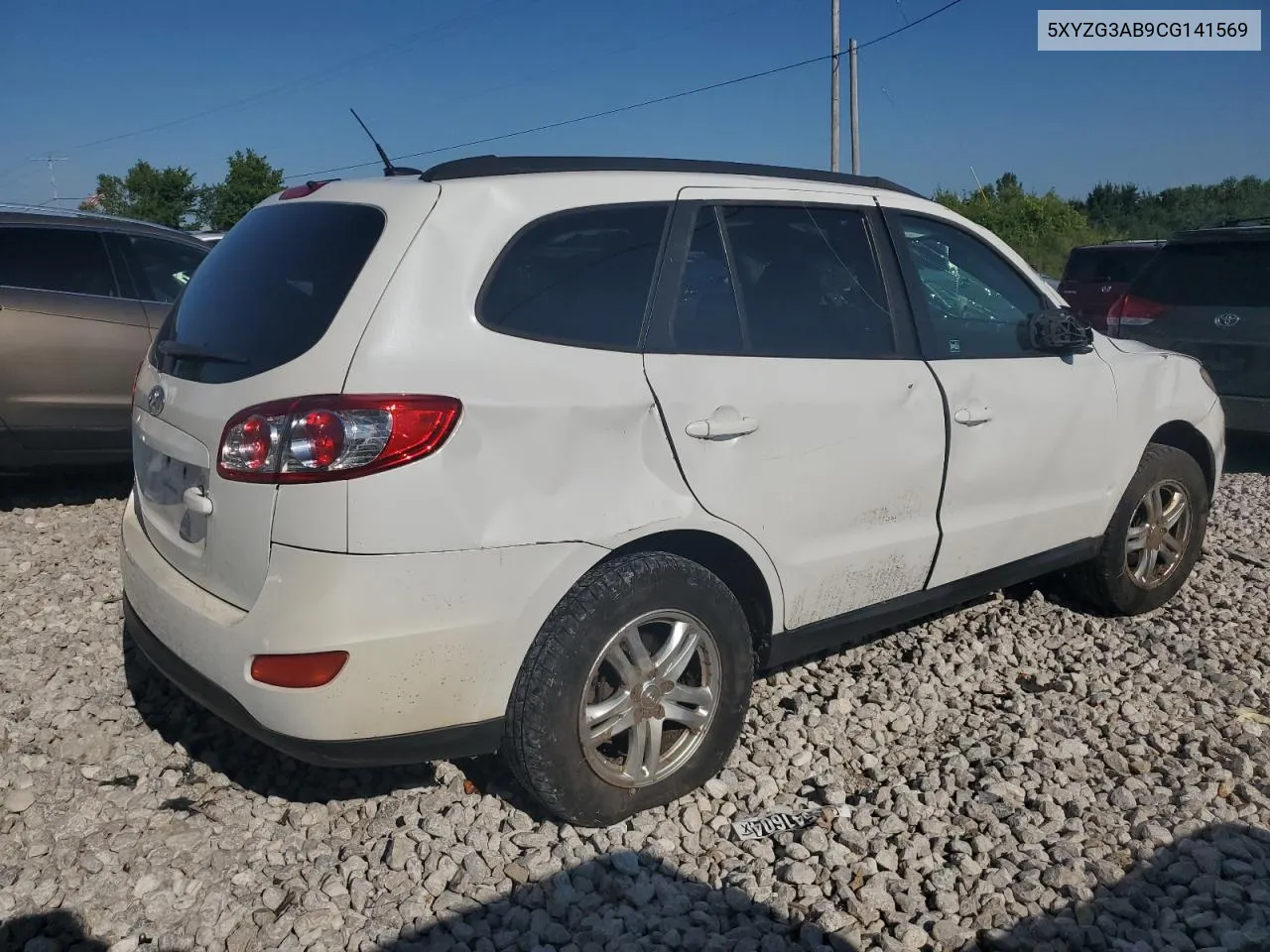 2012 Hyundai Santa Fe Gls VIN: 5XYZG3AB9CG141569 Lot: 64168254