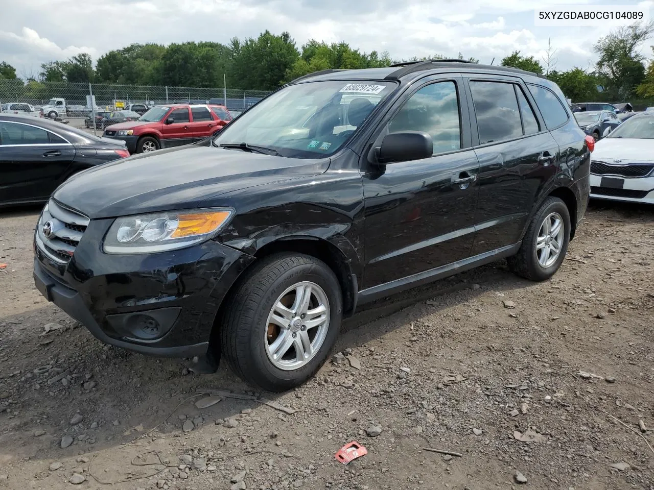 2012 Hyundai Santa Fe Gls VIN: 5XYZGDAB0CG104089 Lot: 65029724