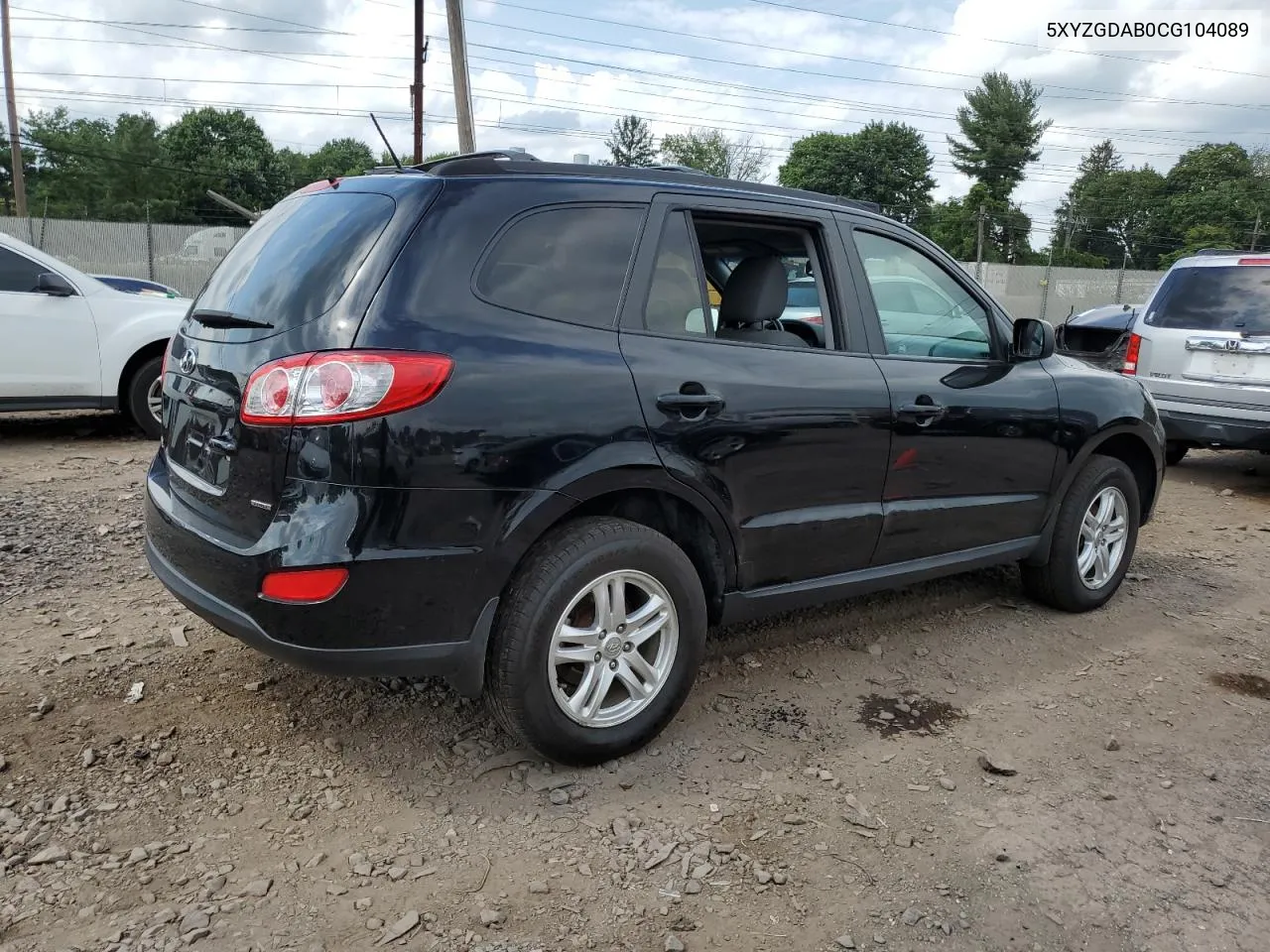 5XYZGDAB0CG104089 2012 Hyundai Santa Fe Gls