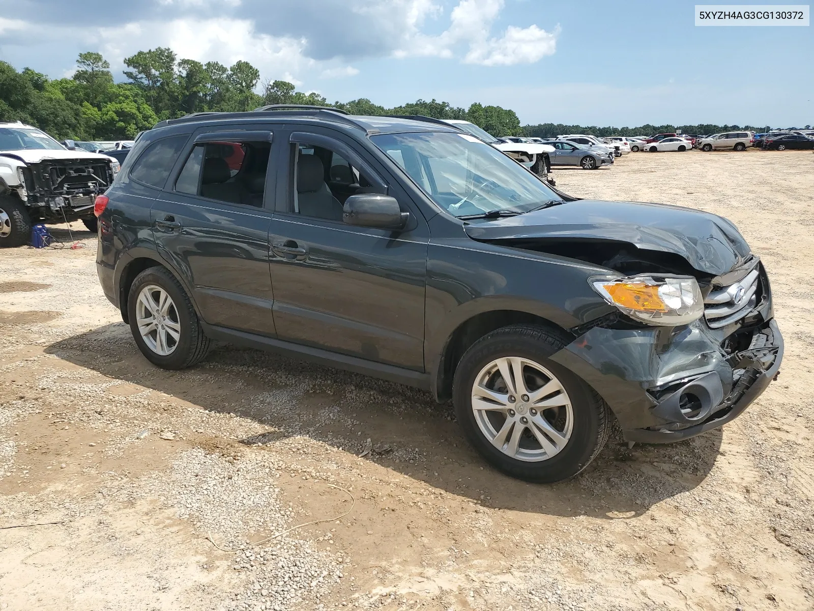 5XYZH4AG3CG130372 2012 Hyundai Santa Fe Se