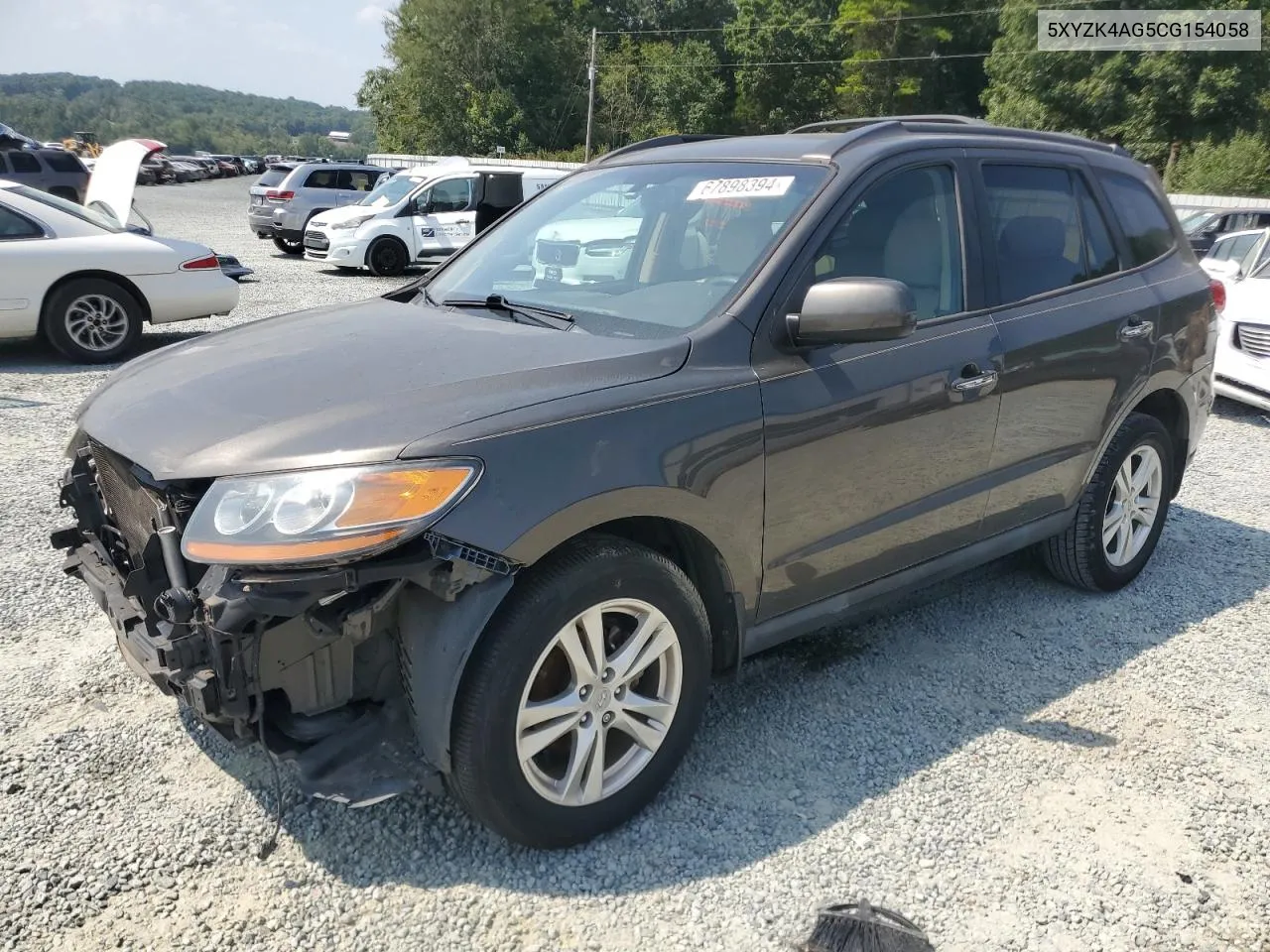 2012 Hyundai Santa Fe Limited VIN: 5XYZK4AG5CG154058 Lot: 67898394