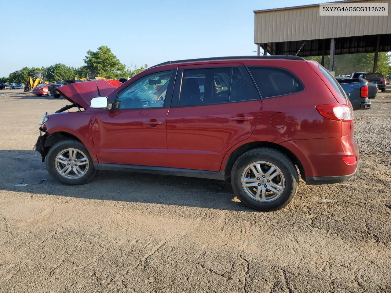 2012 Hyundai Santa Fe Gls VIN: 5XYZG4AG5CG112670 Lot: 68135674