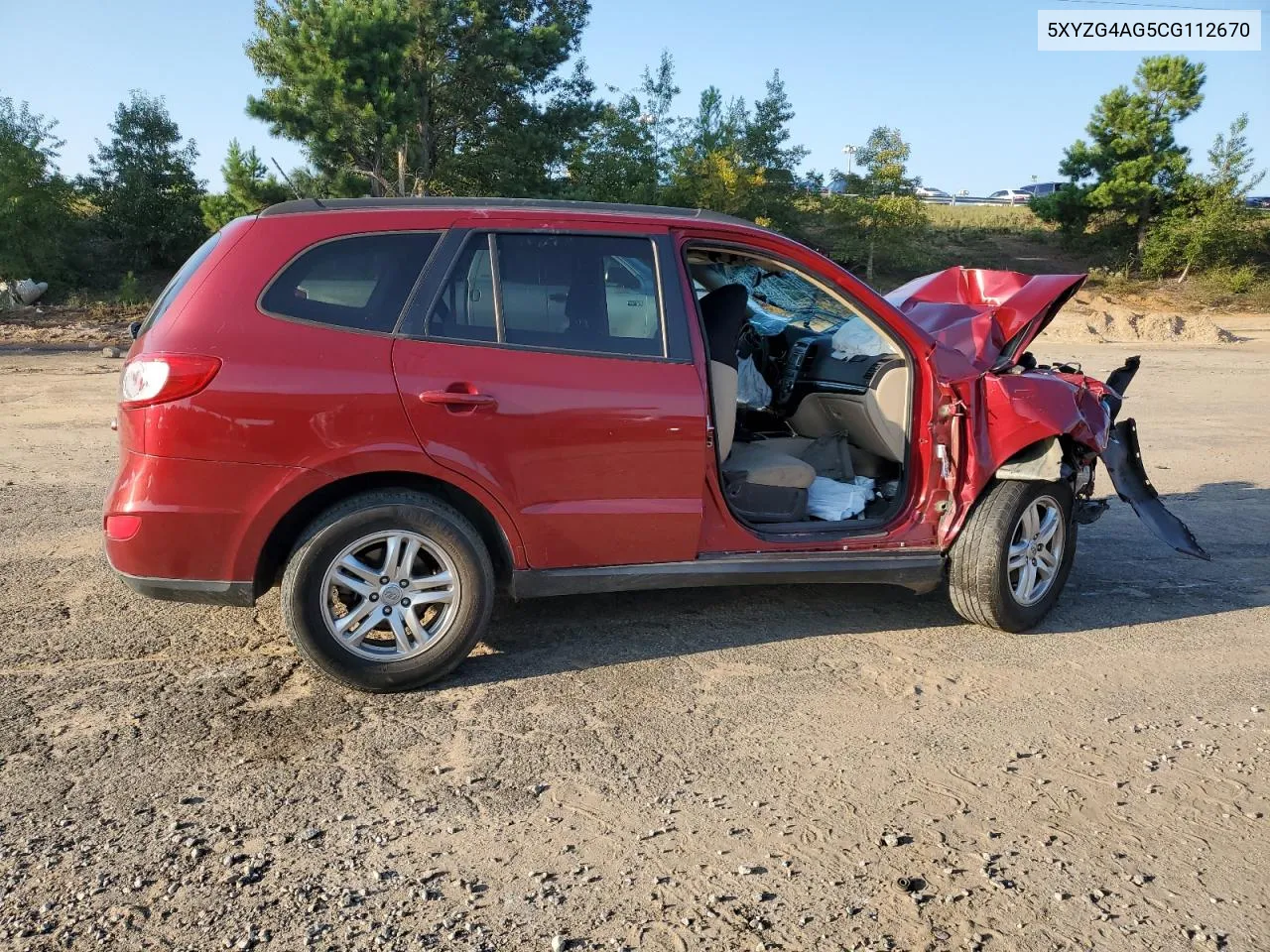 2012 Hyundai Santa Fe Gls VIN: 5XYZG4AG5CG112670 Lot: 68135674