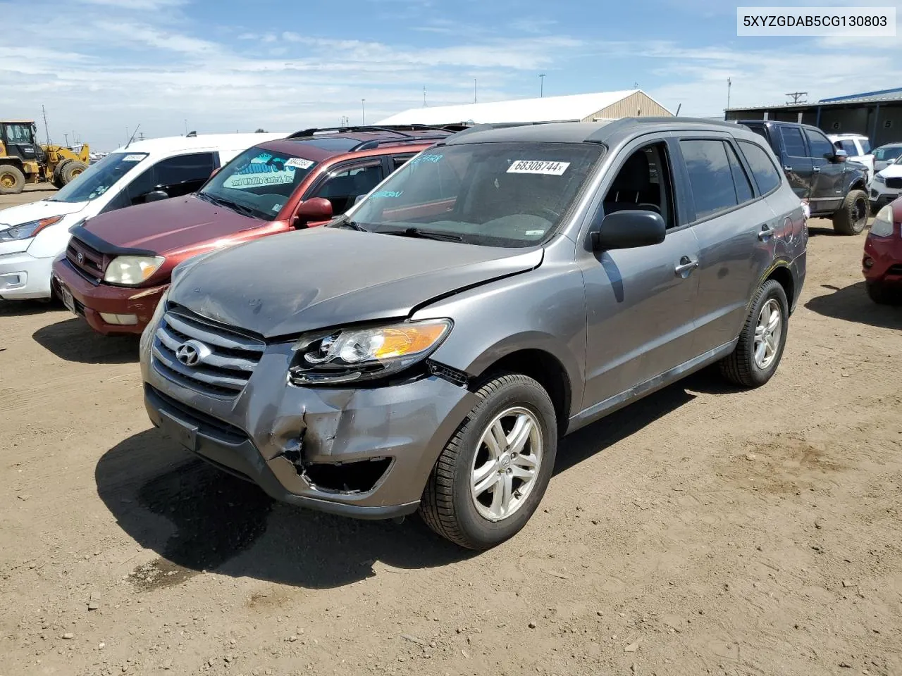 2012 Hyundai Santa Fe Gls VIN: 5XYZGDAB5CG130803 Lot: 68308744