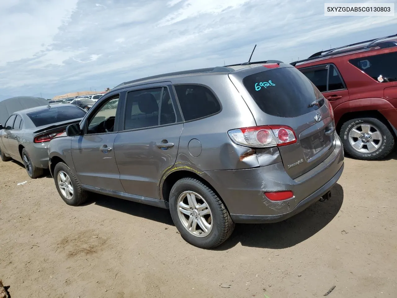 2012 Hyundai Santa Fe Gls VIN: 5XYZGDAB5CG130803 Lot: 68308744