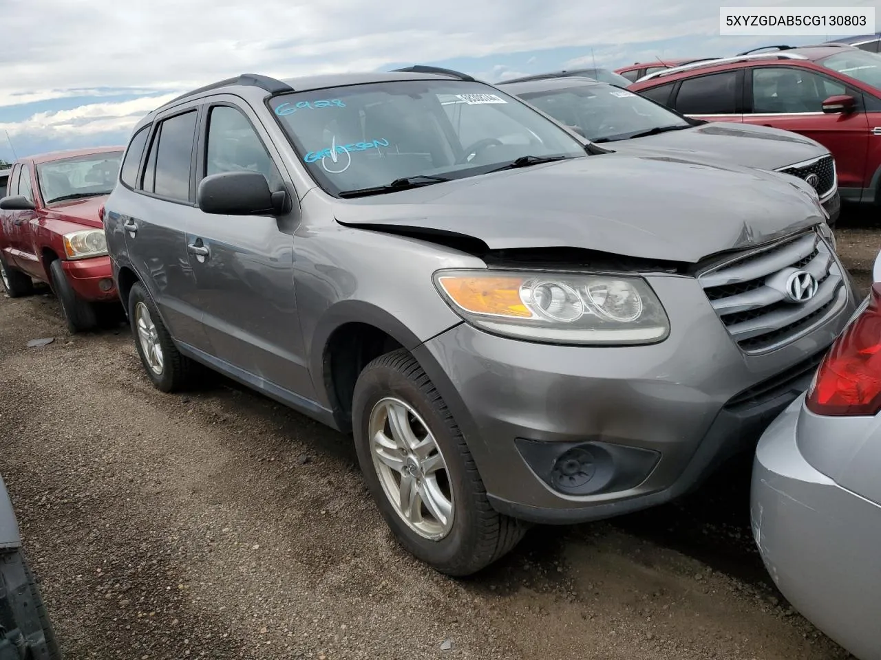 2012 Hyundai Santa Fe Gls VIN: 5XYZGDAB5CG130803 Lot: 68308744