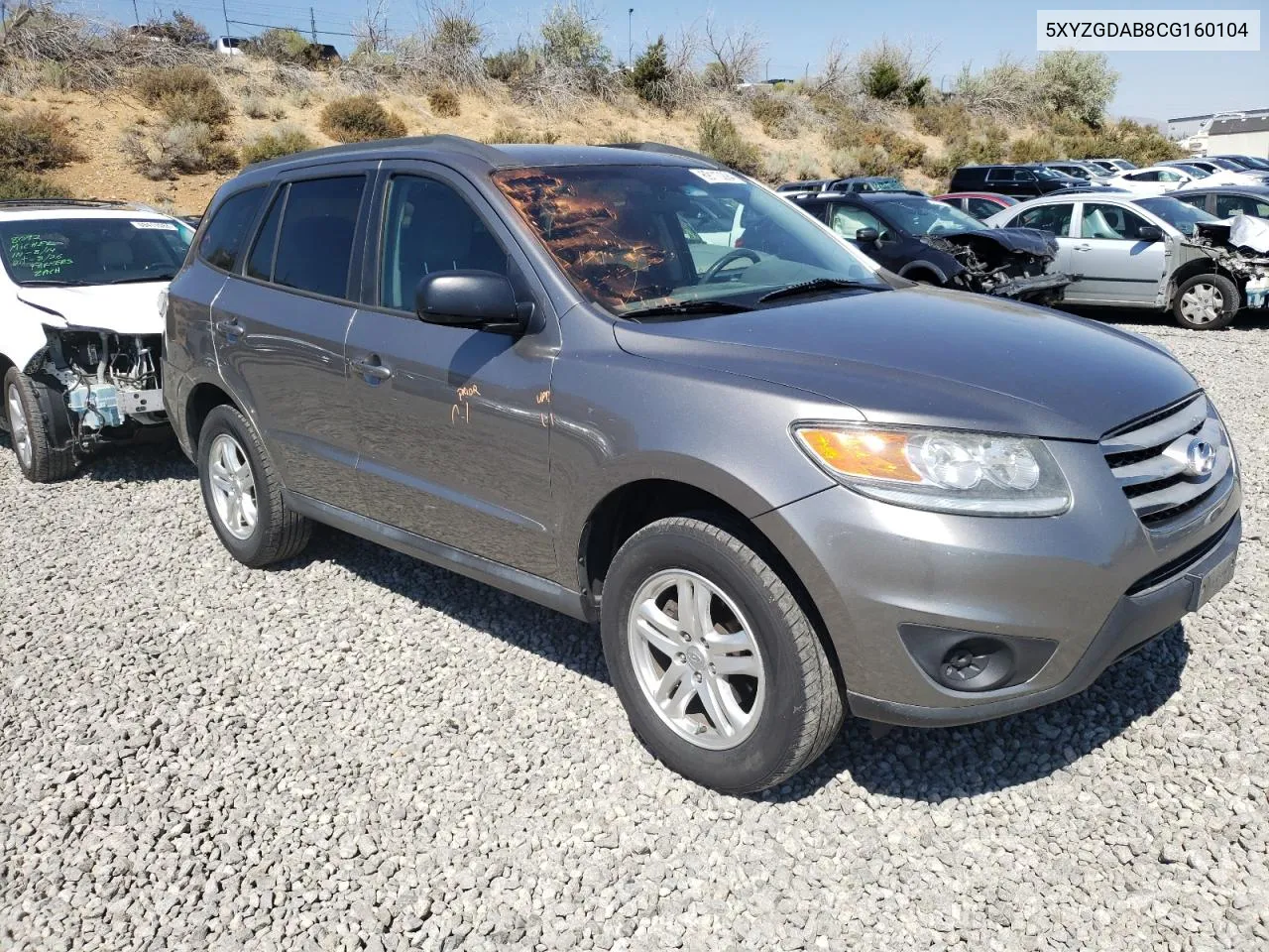 5XYZGDAB8CG160104 2012 Hyundai Santa Fe Gls