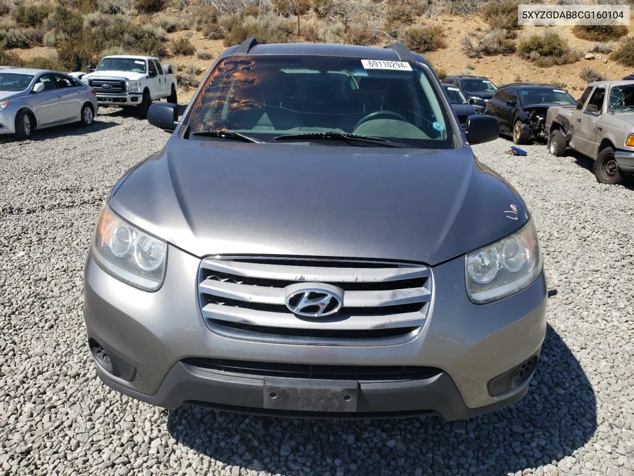 2012 Hyundai Santa Fe Gls VIN: 5XYZGDAB8CG160104 Lot: 69110294