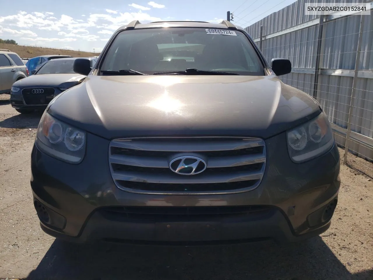 2012 Hyundai Santa Fe Gls VIN: 5XYZGDAB2CG152841 Lot: 69445724