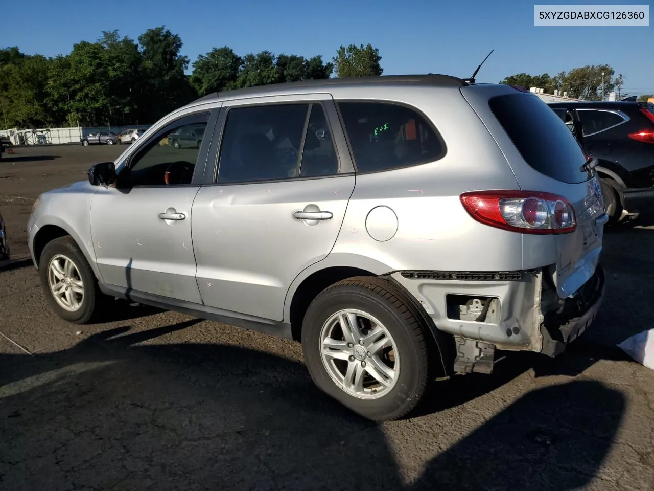 2012 Hyundai Santa Fe Gls VIN: 5XYZGDABXCG126360 Lot: 69605234