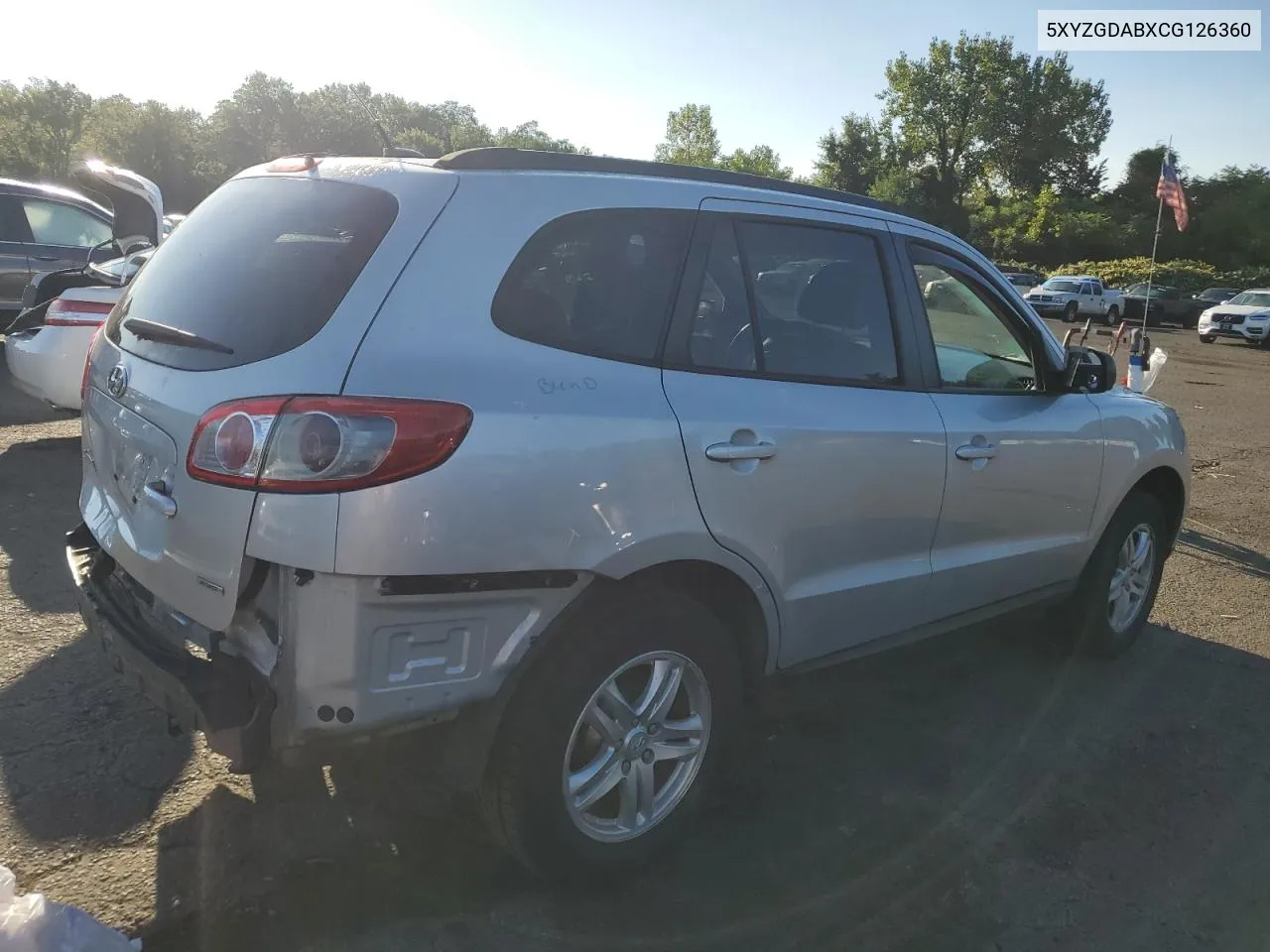 5XYZGDABXCG126360 2012 Hyundai Santa Fe Gls