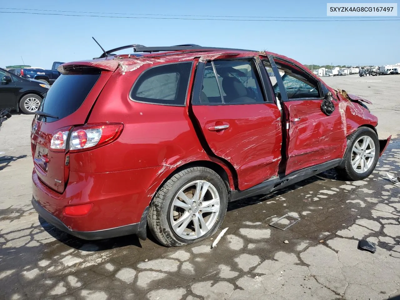 5XYZK4AG8CG167497 2012 Hyundai Santa Fe Limited