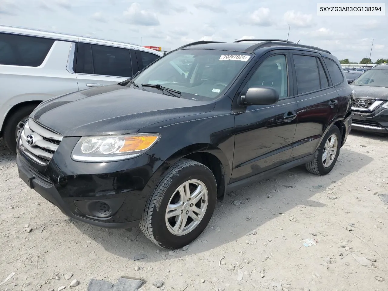 5XYZG3AB3CG138294 2012 Hyundai Santa Fe Gls