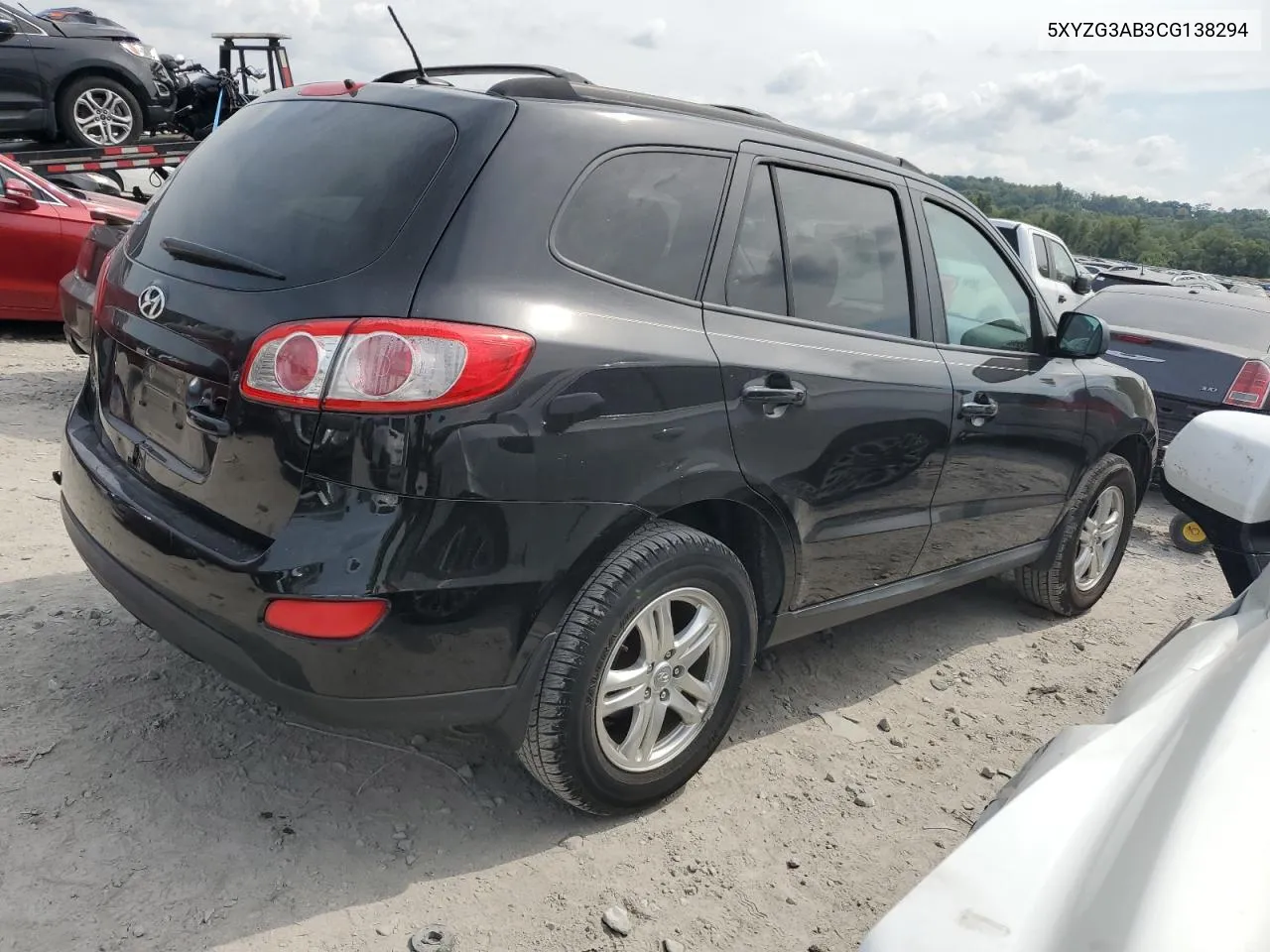 5XYZG3AB3CG138294 2012 Hyundai Santa Fe Gls