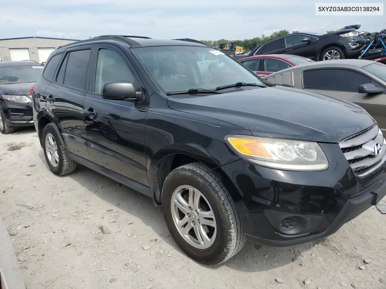 5XYZG3AB3CG138294 2012 Hyundai Santa Fe Gls