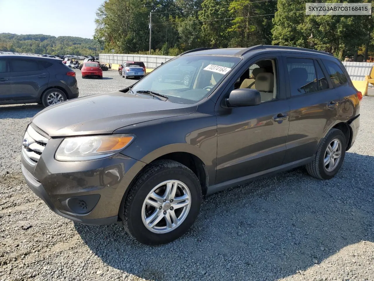 2012 Hyundai Santa Fe Gls VIN: 5XYZG3AB7CG168415 Lot: 70374164