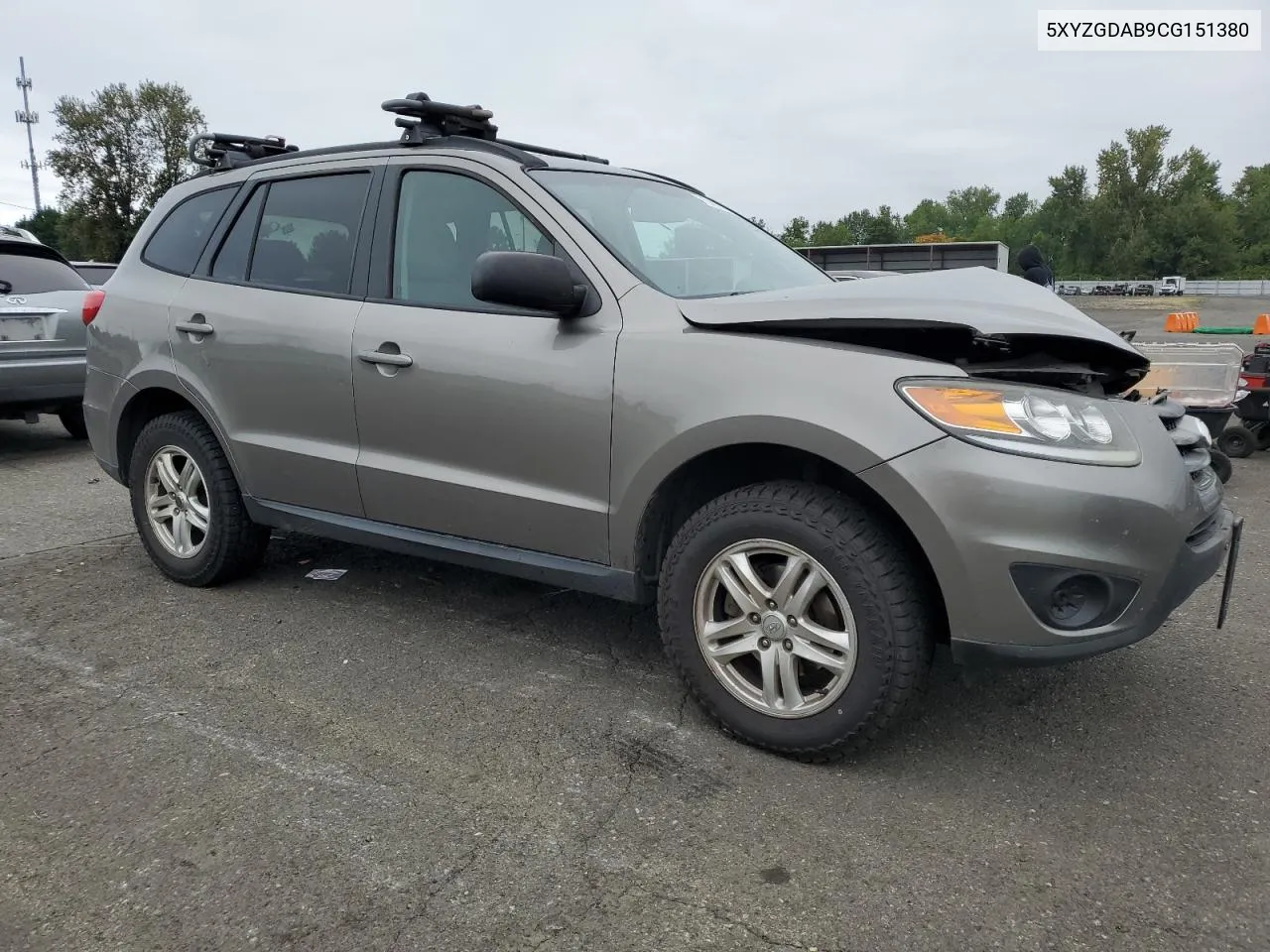 2012 Hyundai Santa Fe Gls VIN: 5XYZGDAB9CG151380 Lot: 70420324