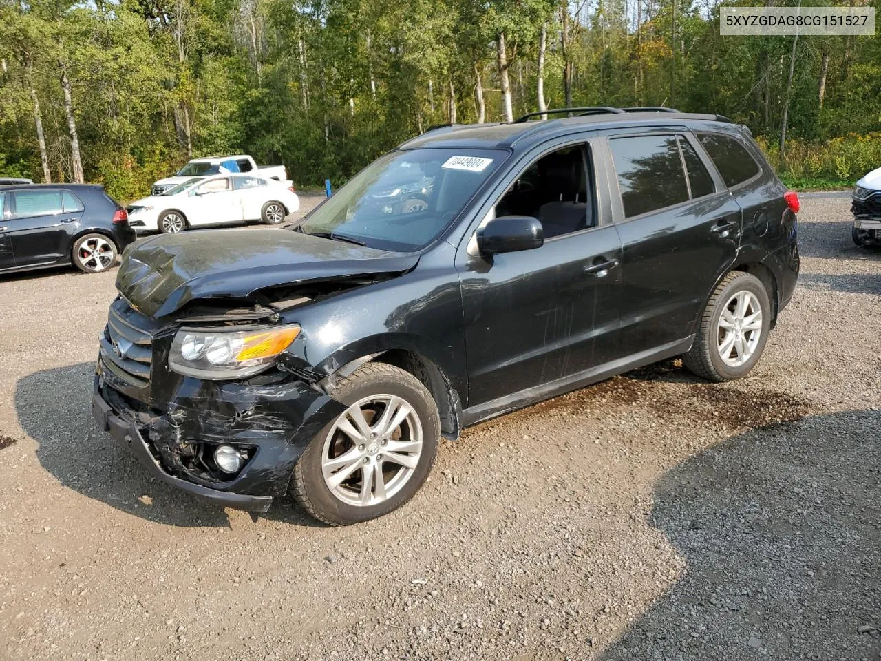 5XYZGDAG8CG151527 2012 Hyundai Santa Fe Gls