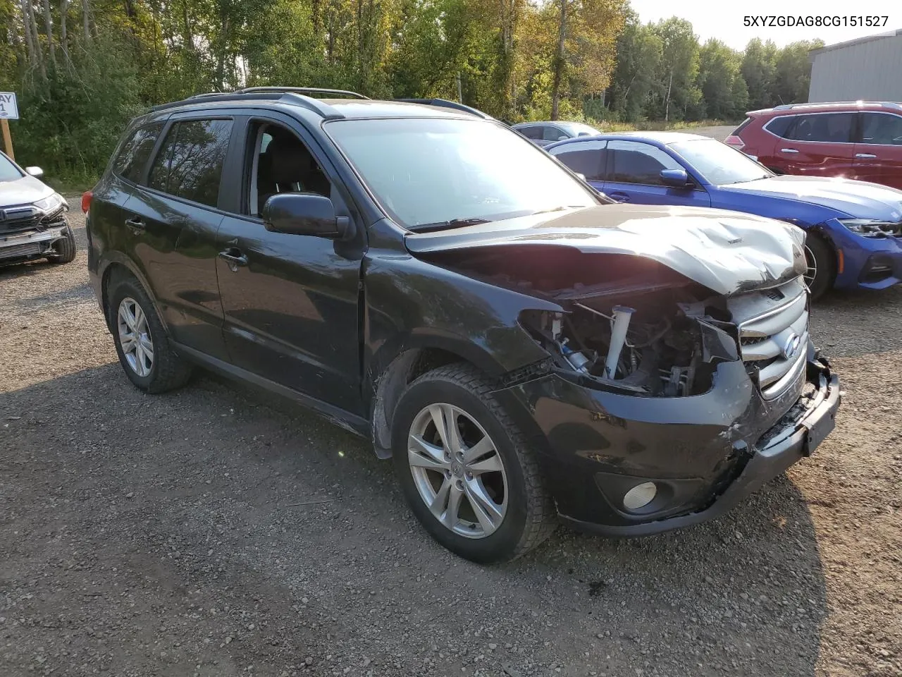 2012 Hyundai Santa Fe Gls VIN: 5XYZGDAG8CG151527 Lot: 70449004