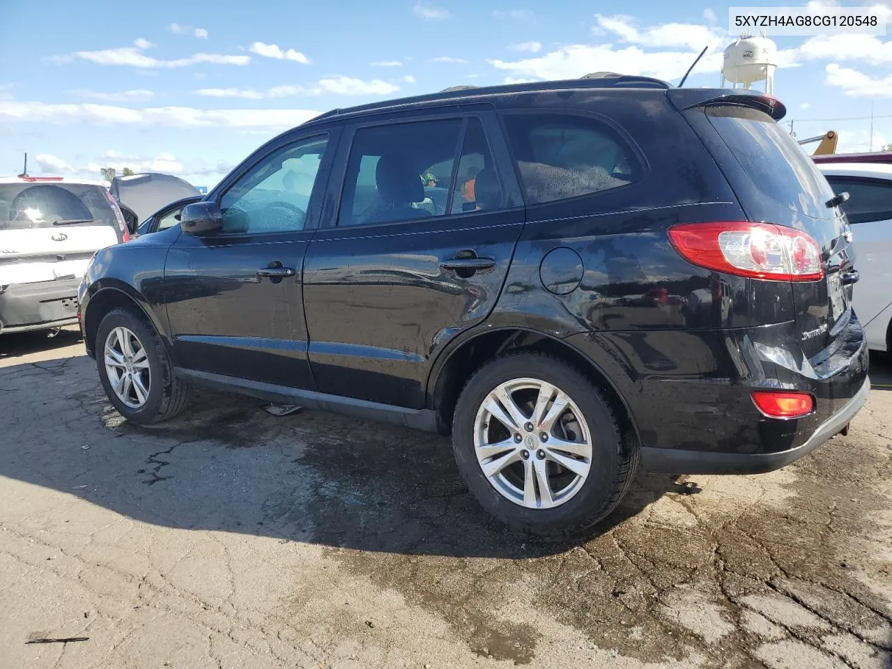 2012 Hyundai Santa Fe Se VIN: 5XYZH4AG8CG120548 Lot: 70527564