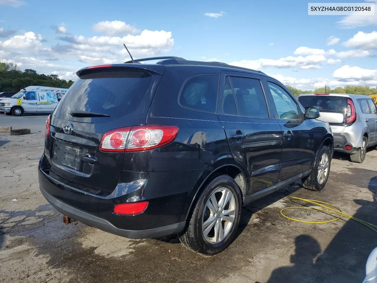 2012 Hyundai Santa Fe Se VIN: 5XYZH4AG8CG120548 Lot: 70527564