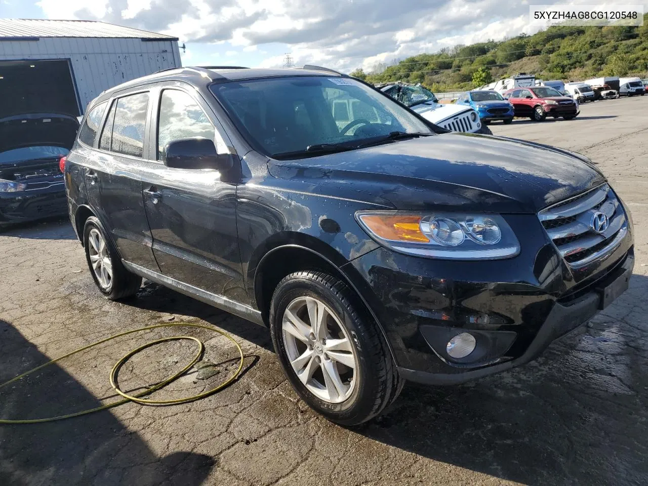 5XYZH4AG8CG120548 2012 Hyundai Santa Fe Se