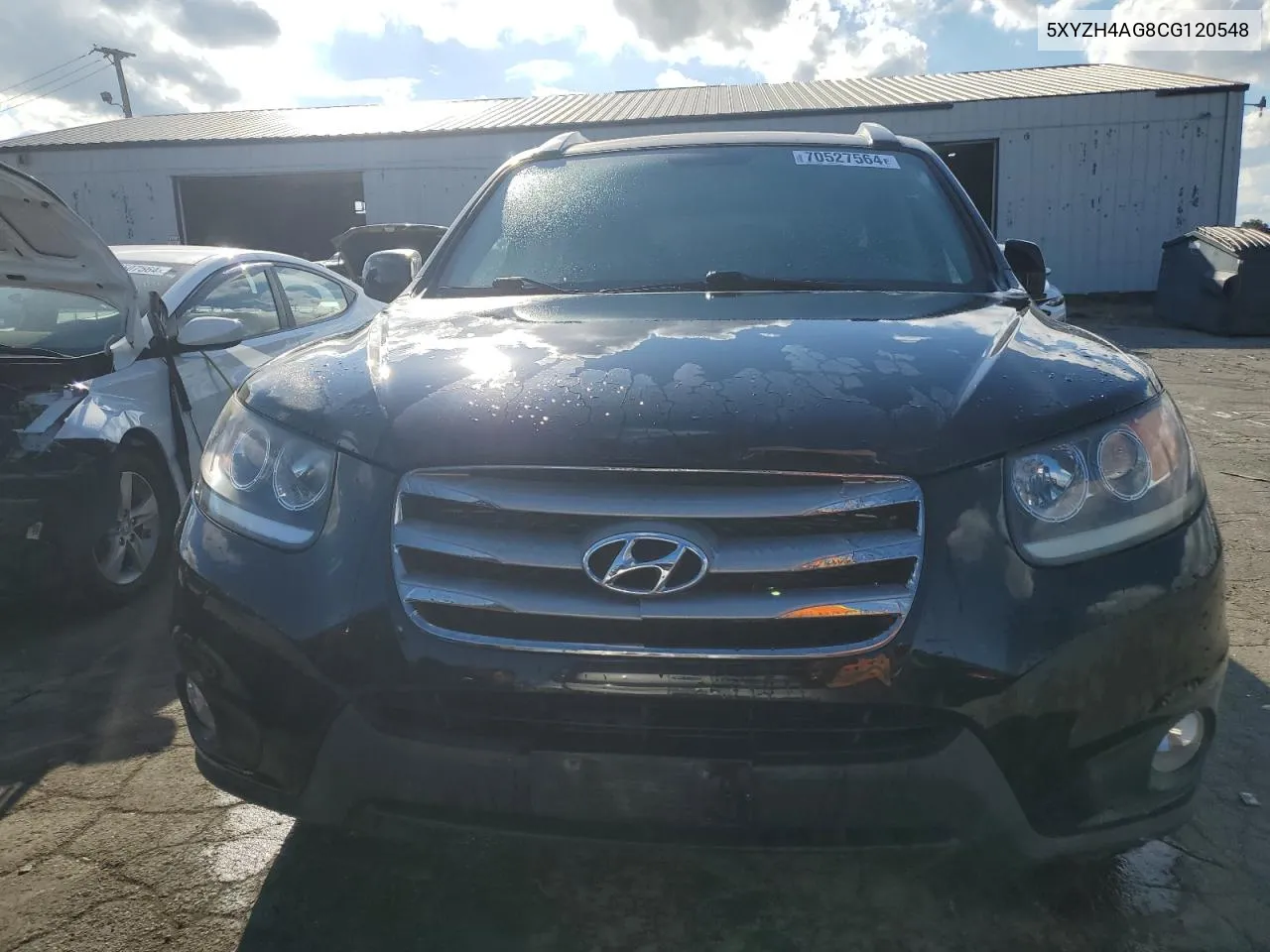 2012 Hyundai Santa Fe Se VIN: 5XYZH4AG8CG120548 Lot: 70527564