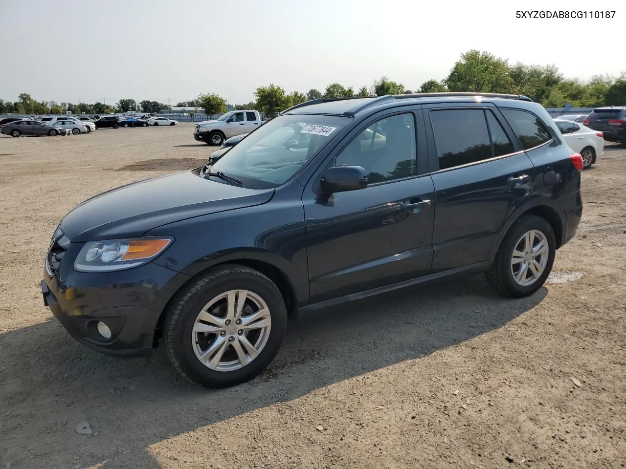 2012 Hyundai Santa Fe Gls VIN: 5XYZGDAB8CG110187 Lot: 70677844