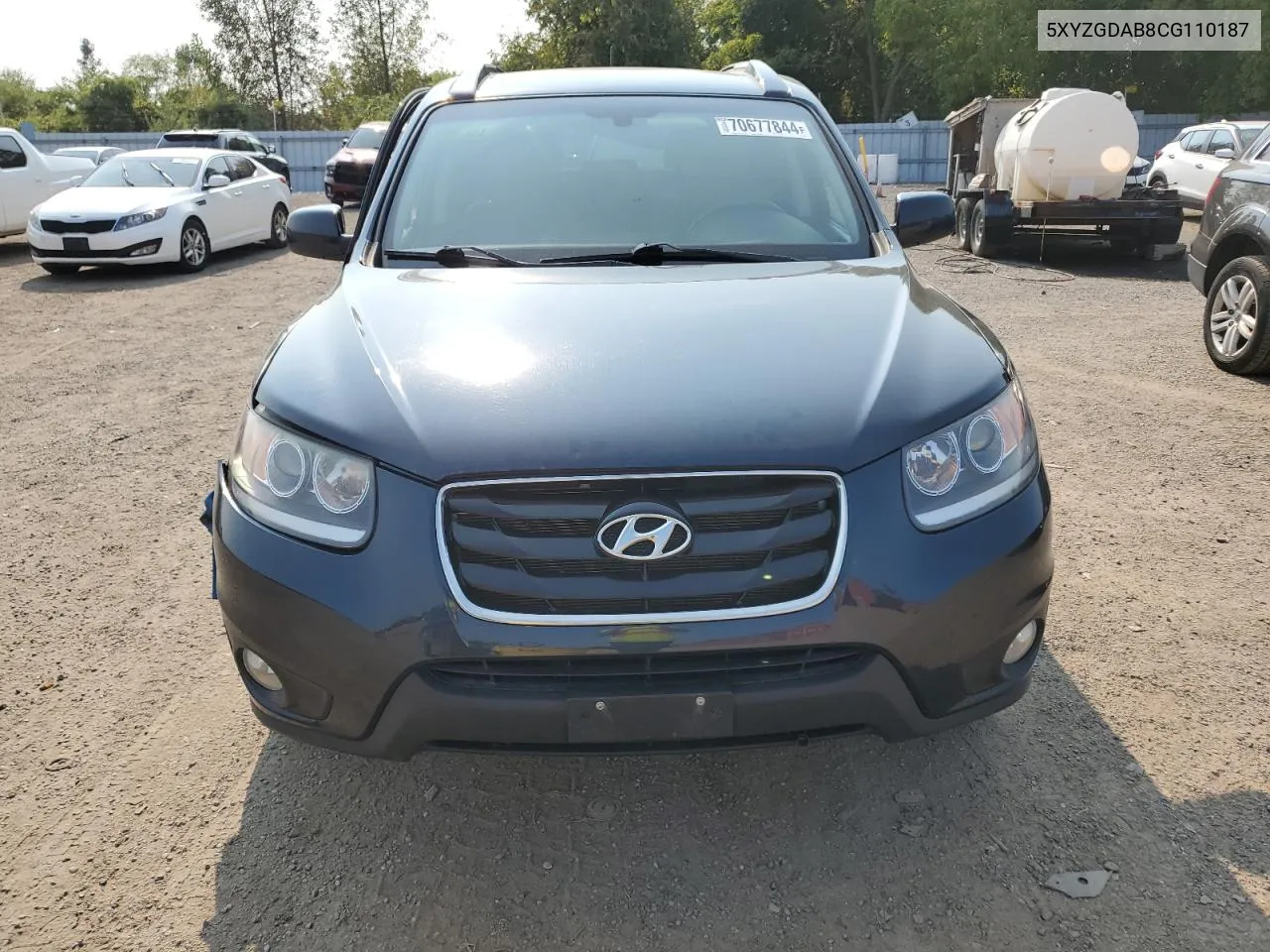 2012 Hyundai Santa Fe Gls VIN: 5XYZGDAB8CG110187 Lot: 70677844