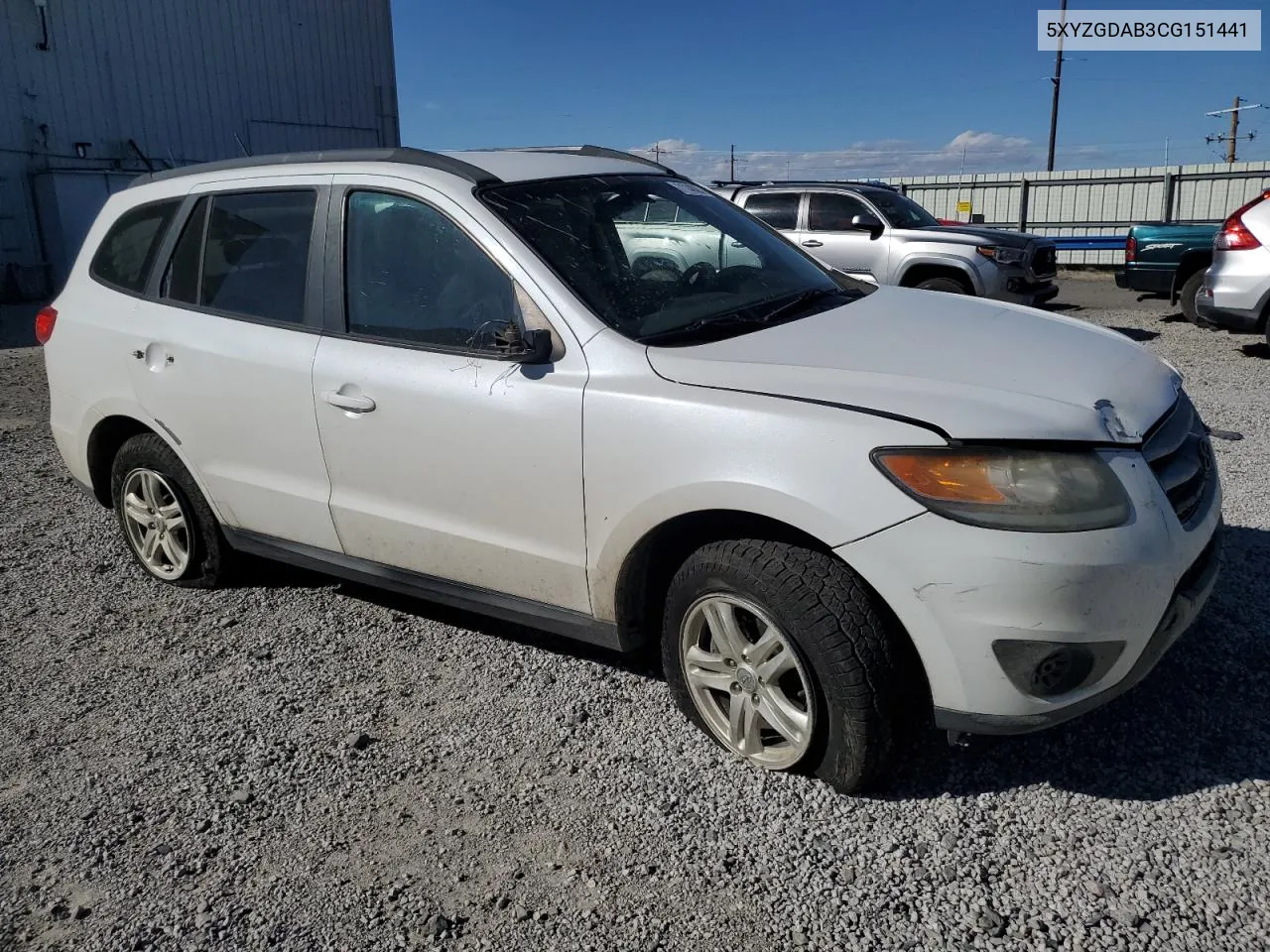 5XYZGDAB3CG151441 2012 Hyundai Santa Fe Gls